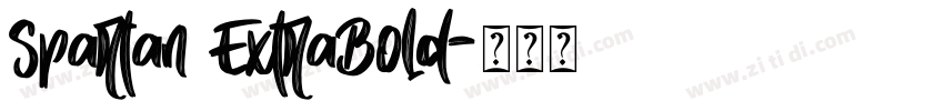 Spartan ExtraBold字体转换